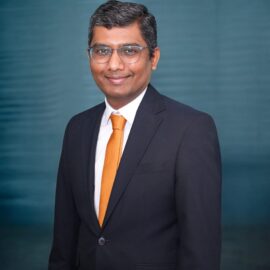Abhijit with blue background
